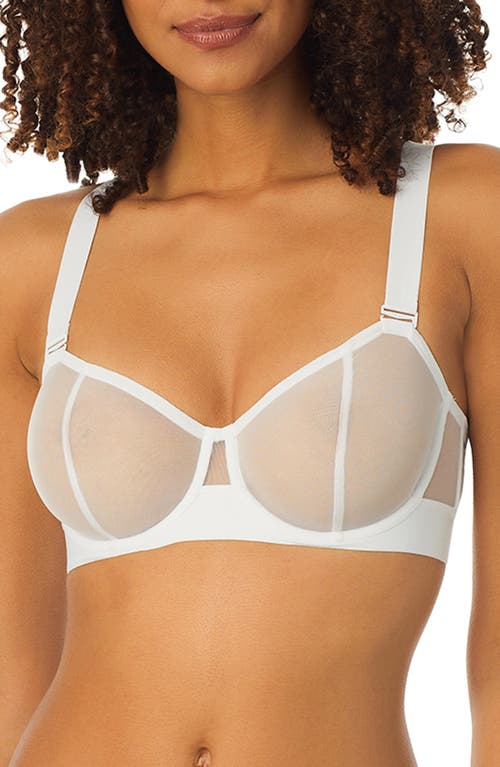 Shop Dkny Sheer Convertible Strapless Bra In White