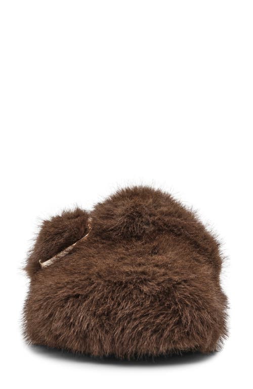 Shop Steve Madden Bohan Faux Fur Mule In Brown