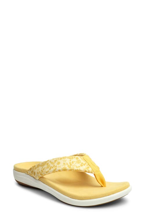 Shop Revitalign Euphoria Flip Flop In Yellow