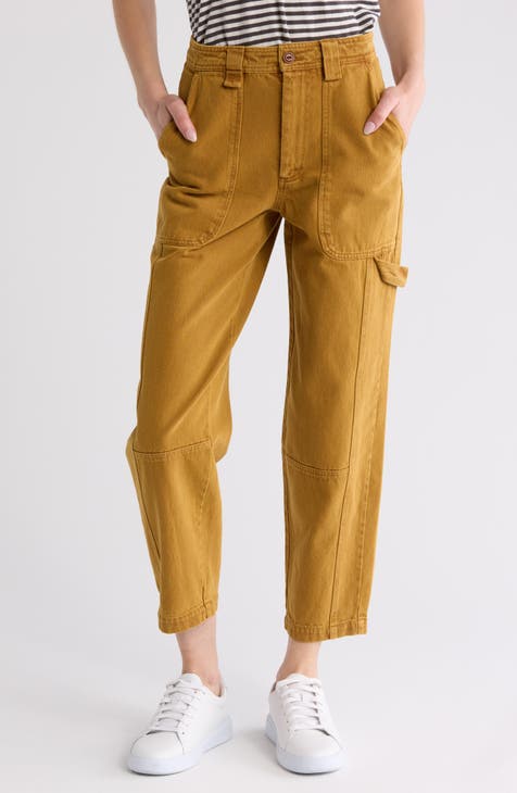 Phoebe High Waist Relaxed Straight Leg Utility Jeans