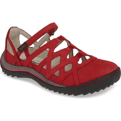 Jambu Tangerine Gladiator Sport Sandal, Red