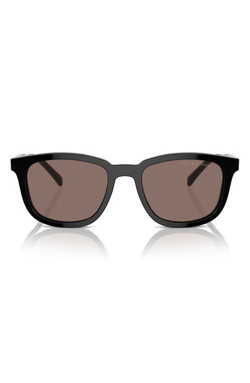 55mm Polarized Pillow Sunglasses in Black