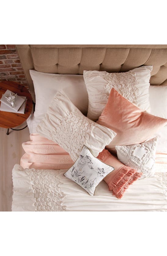 Peri Home Fringe Pillow In Blush