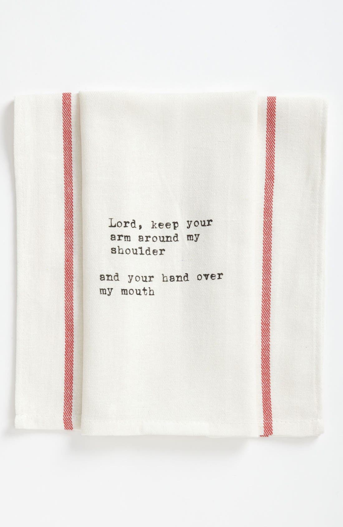 Second Nature By Hand 'Lord Keep Your Arms Around my Shoulder' Towel