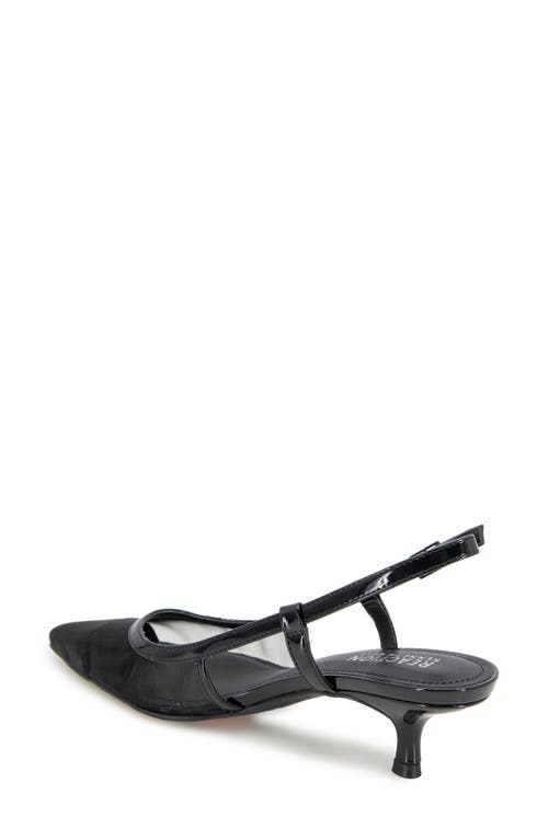 Reaction Kenneth Cole Maggie Mesh Slingback Pump In Black Mesh