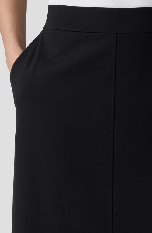 Shop Eileen Fisher Front Slit Maxi Skirt In Black