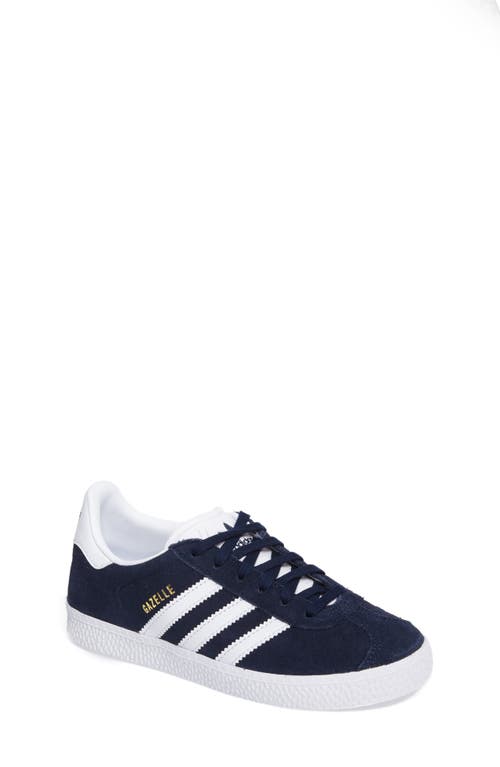 adidas Kids' Gazelle Low Top Sneaker Collegiate Navy/White at Nordstrom