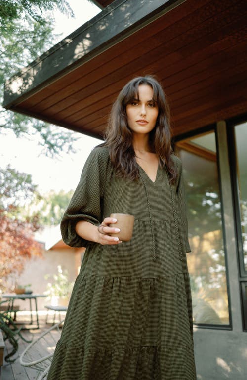 Whimsy + Row Mandy Dress In Hunter Gingham