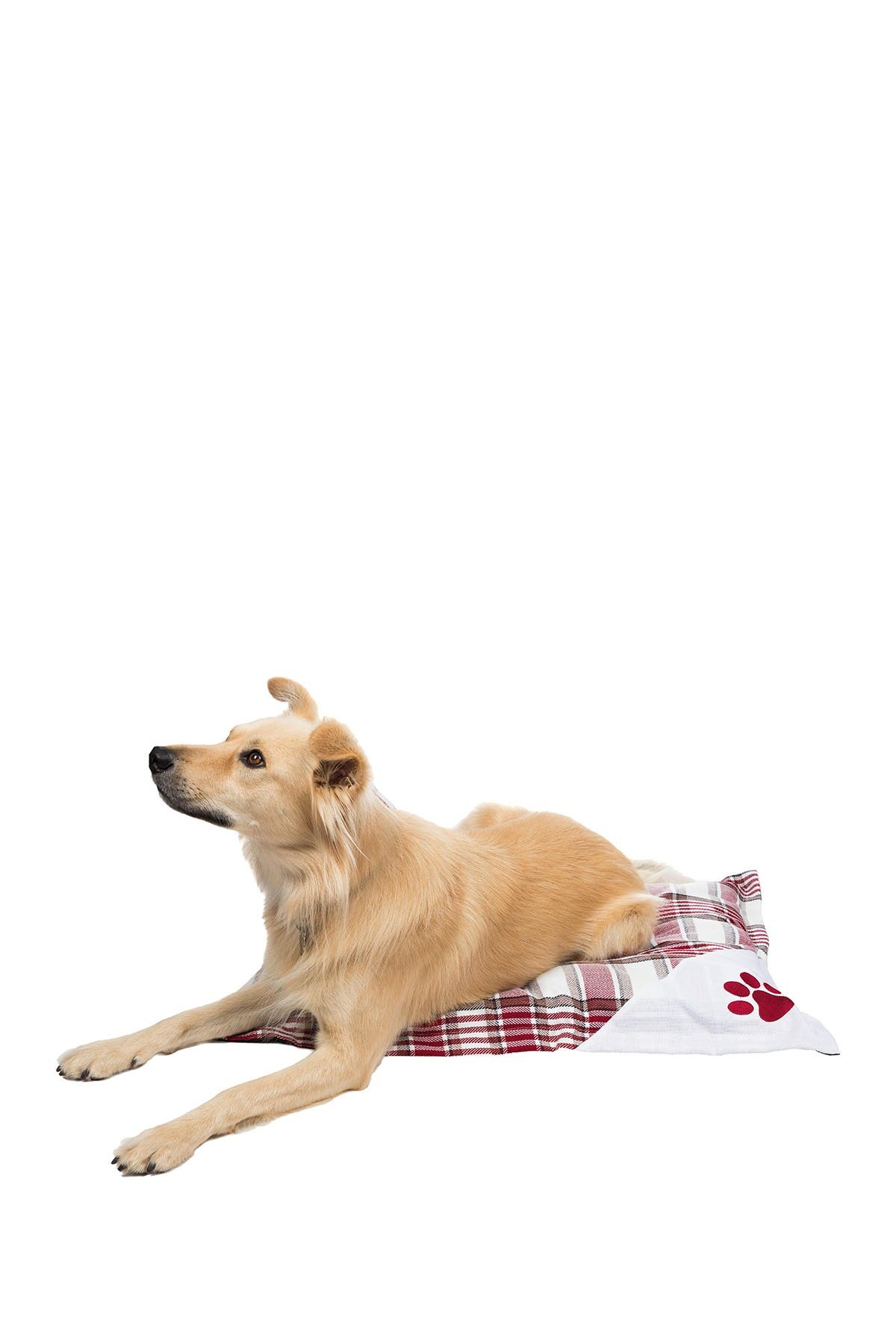 Duck River Textile White/red Hadley X Large Pet Mattress In White-red