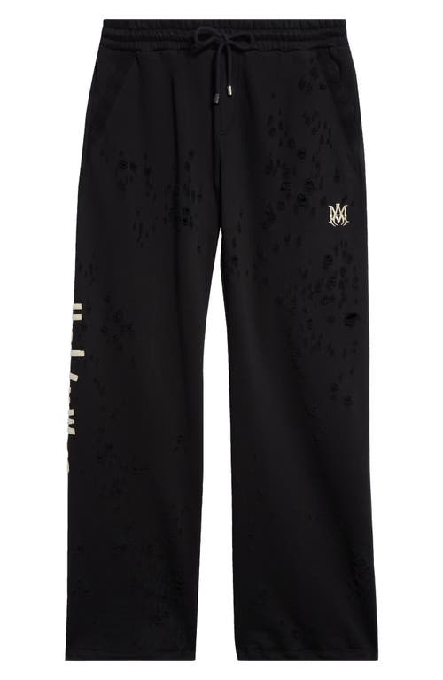 AMIRI AMIRI HOLLYWOOD DESTROYED SWEATPANTS 