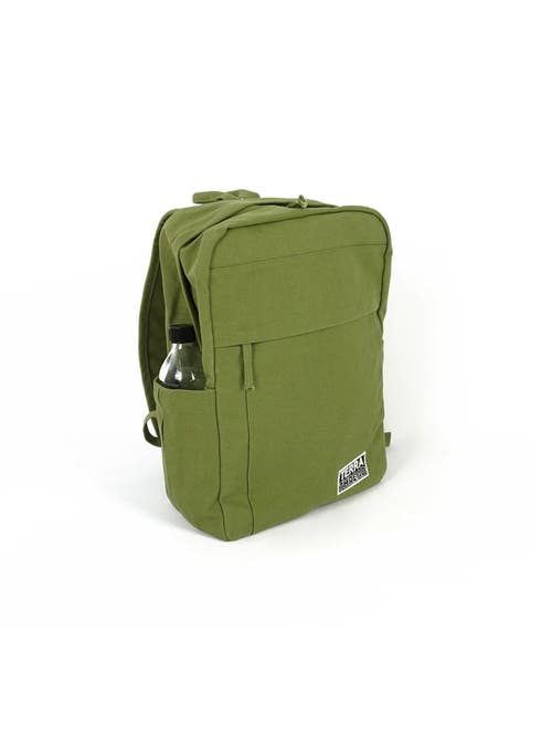 Terra Thread Sustainable Backpack For School And Everyday Use In Olive Green