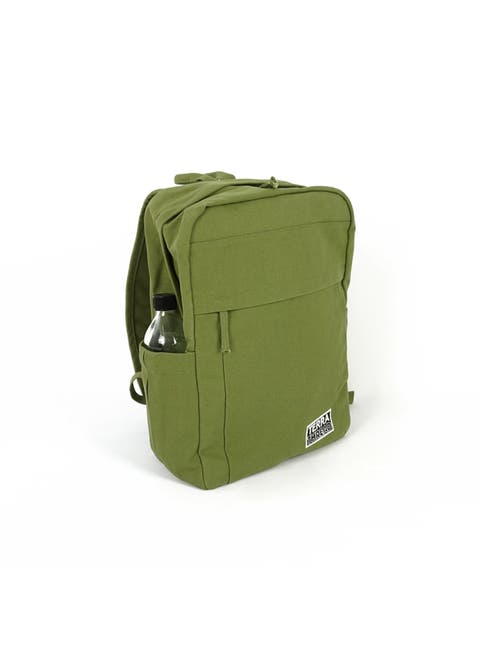 Shop Terra Thread Organic Cotton Backpack In Olive Green