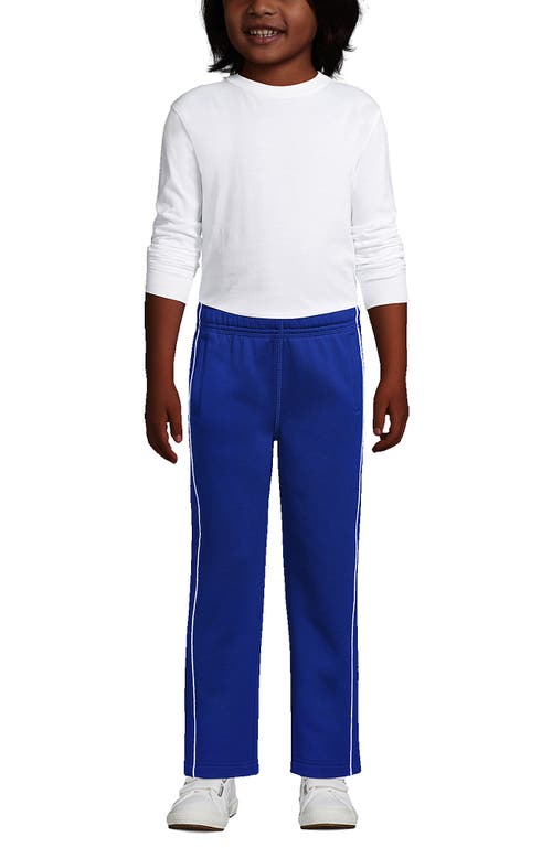 Shop Lands' End School Uniform Kids Active Track Pants In Cobalt