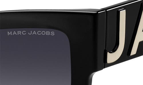 Marc Jacobs 55mm Gradient Cat Eye Sunglasses In Black