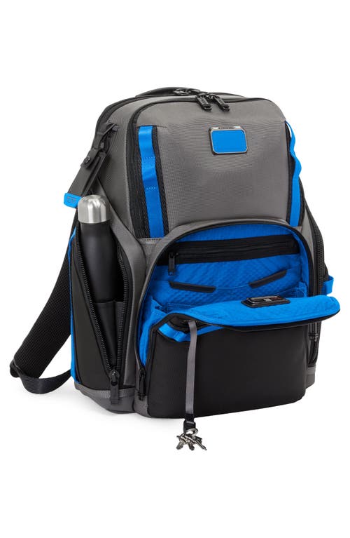 Shop Tumi Search Nylon Backpack In Grey/blue