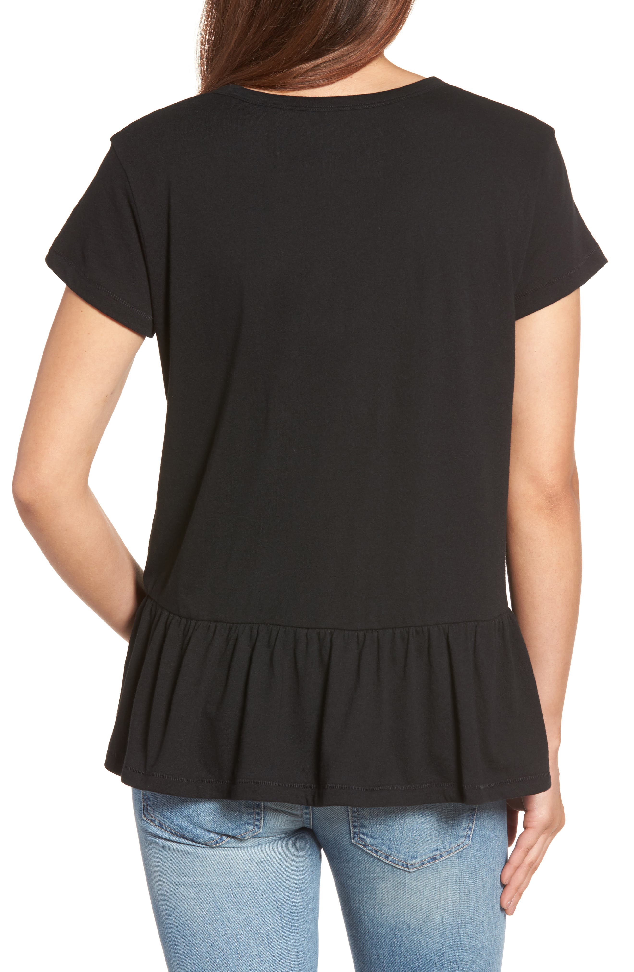 nordstrom caslon peplum tee