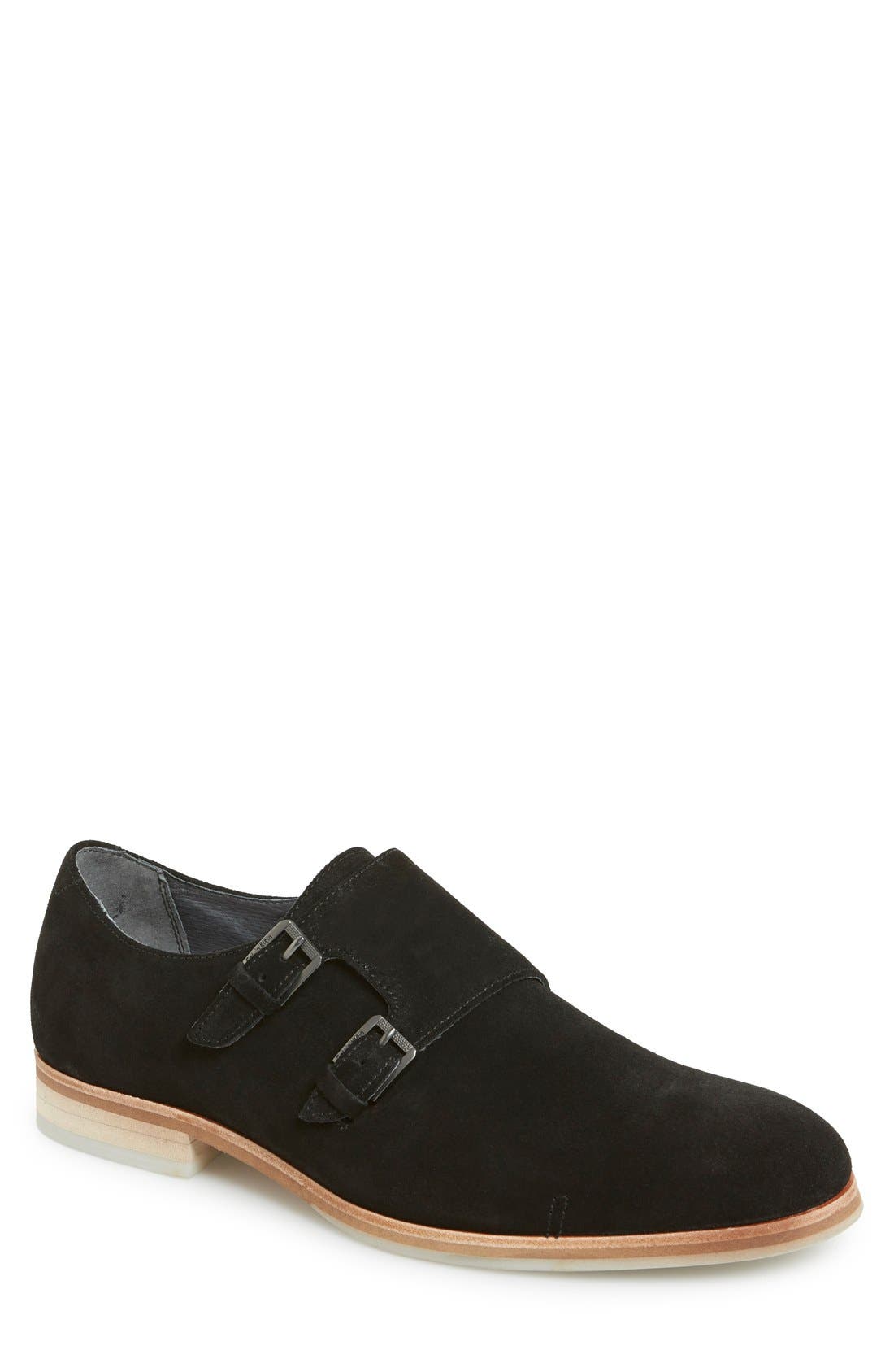 calvin klein double monk strap