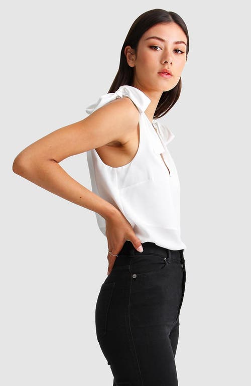 Belle & Bloom Feel For You V-neck Top - White