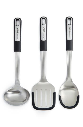 Berghoff Leo Graphite 3-pc. Stainless Steel Utensil Set In Grey