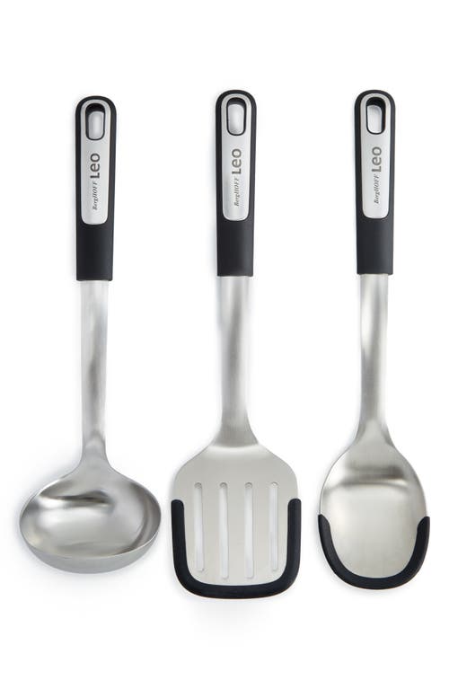 Berghoff Leo Graphite 3-pc. Stainless Steel Utensil Set In Grey