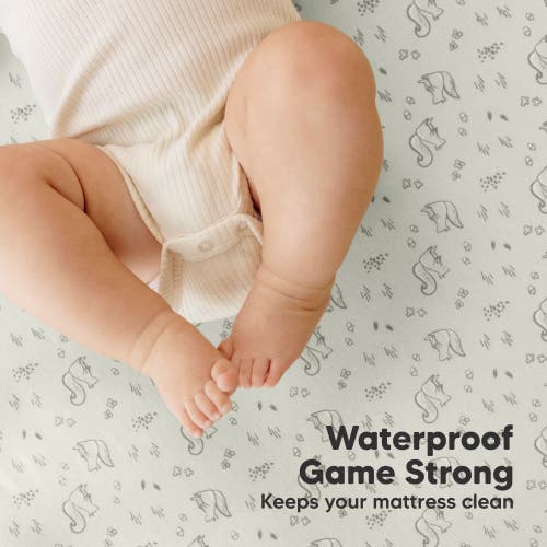 Keababies 2-pack Isla [protect+] Waterproof Mini Crib Sheets In Pine Grove