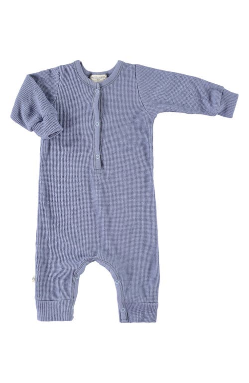 PAIGELAUREN Thermal Romper in Blue at Nordstrom, Size 0-3M
