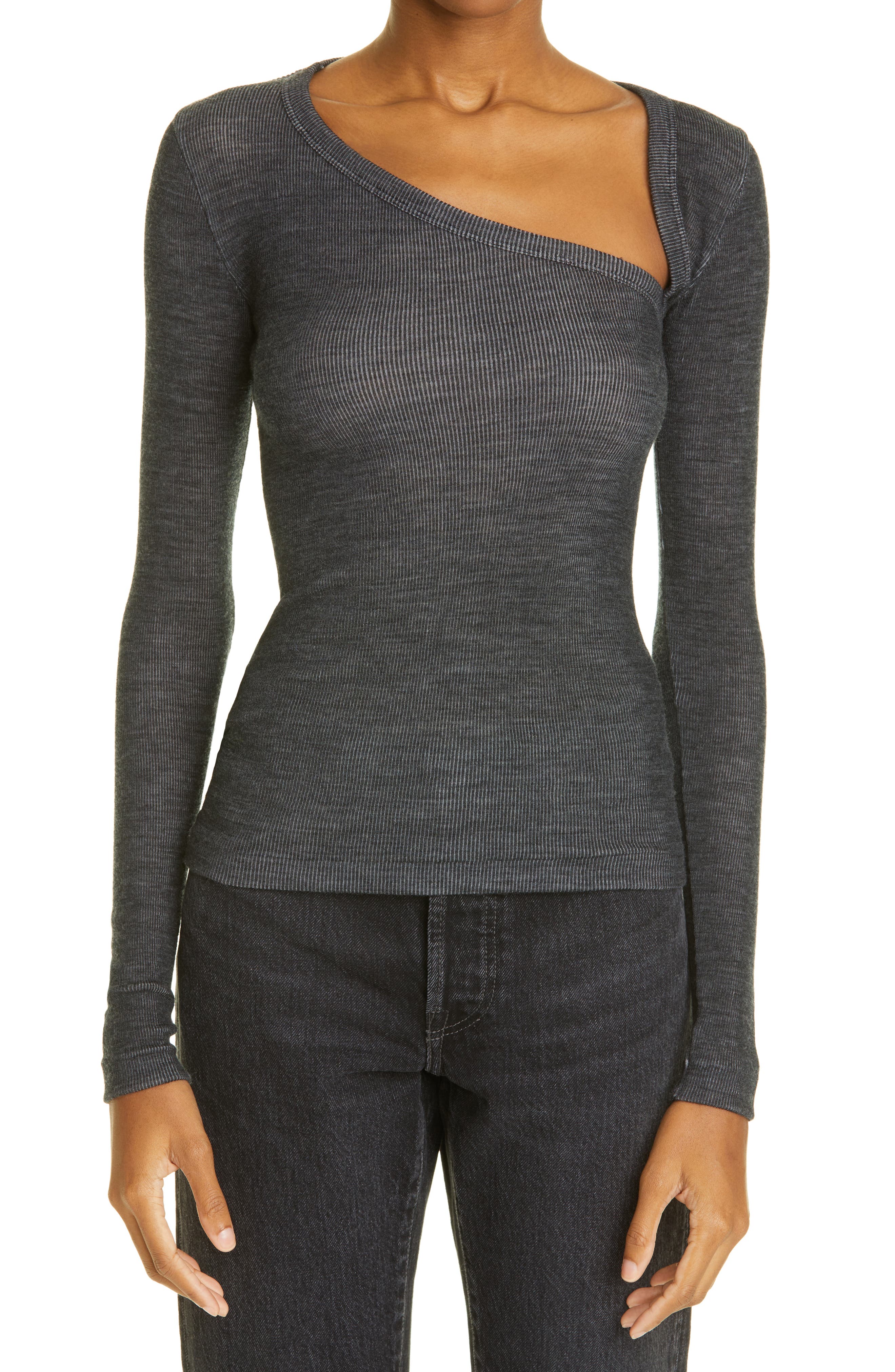 women's asymmetrical sweater