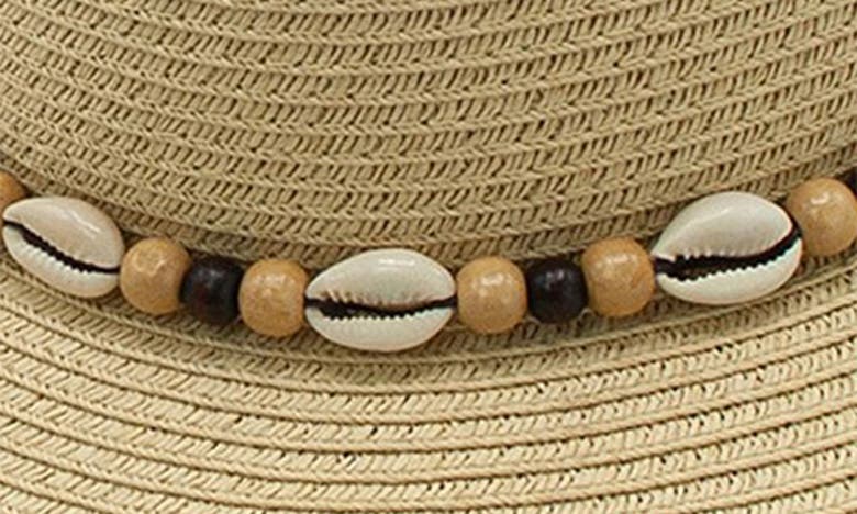 Shop Peter Grimm Figi Shell Straw Panama Hat In Natural