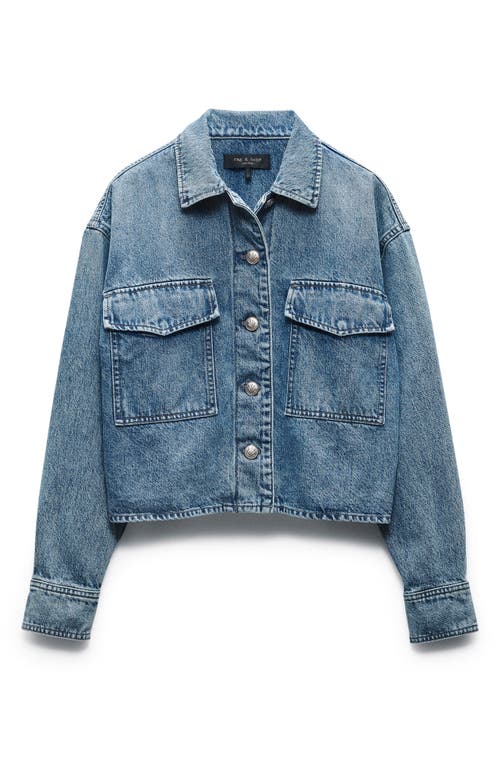 Rag & Bone Jaiden Denim Jacket In Blue