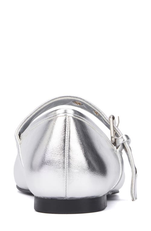 Olivia Miller Element Mary Jane Flat In Silver