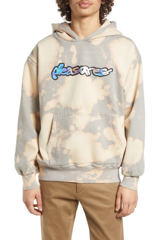 Pleasures Decay Tie Dye Cotton Blend Hoodie In Bleach Dye