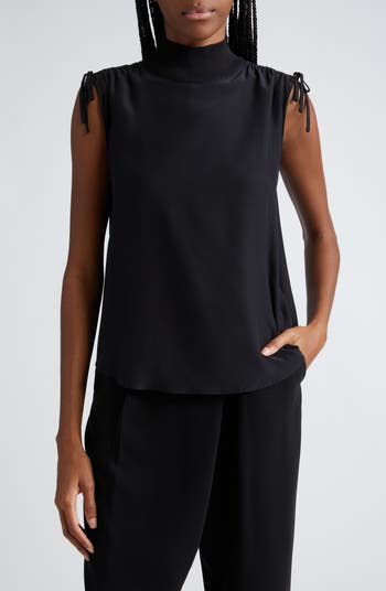 Cinq à Sept Womens McKenna Top Blouse, Black, XX-Small US at  Women's  Clothing store