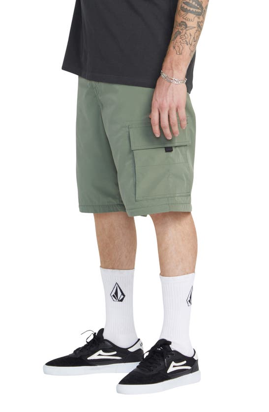 Shop Volcom Skate Vitals Convertible Cargo Pants In Agave