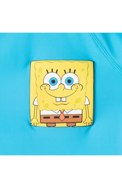 ANDY & EVAN ANDY & EVAN SPONGEBOB RASH GUARD & SHORTS SET