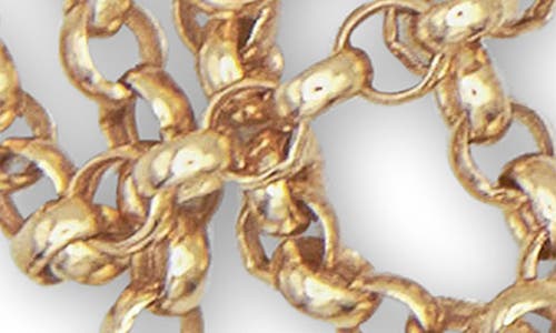 By Pariah Belcher Long Chain Necklace In Yellow Gold