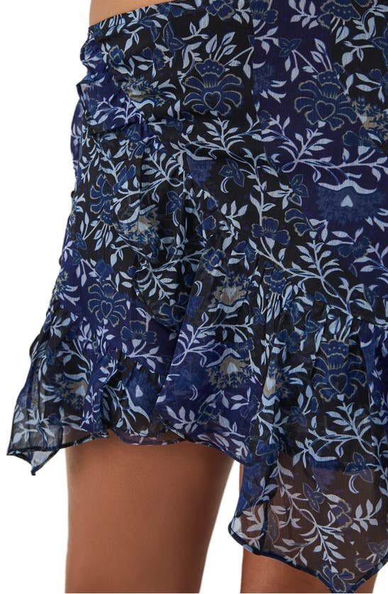 Shop Free People Sammy Floral Miniskirt In Black Combo