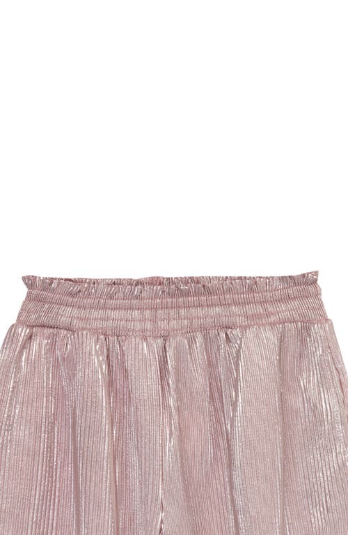 Peek Aren't You Curious Kids' Sparkle Mesh Top & Joggers Set In Light Pink