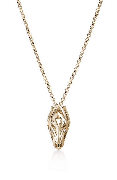 John Hardy Naga Pendant Necklace in Gold at Nordstrom, Size 20