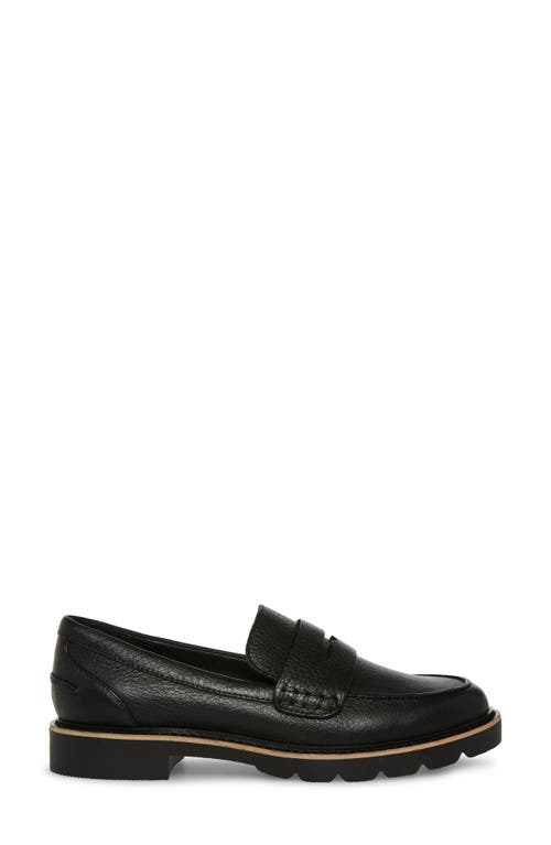 Blondo Waterproof Penny Loafer In Black Leather