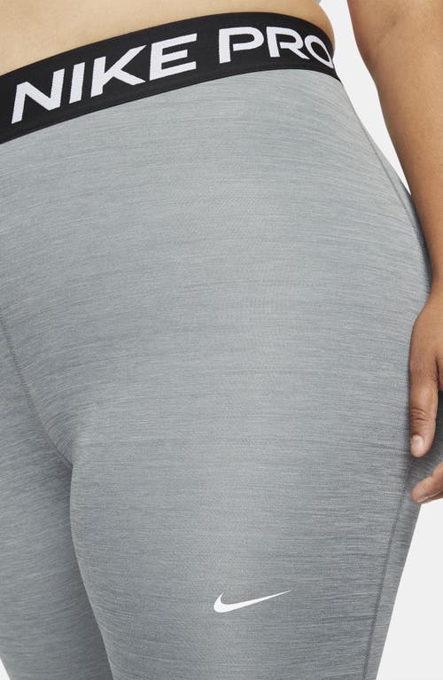 Nike Women's Pro 365 Leggings (plus Size) In Smoke Grey/heather