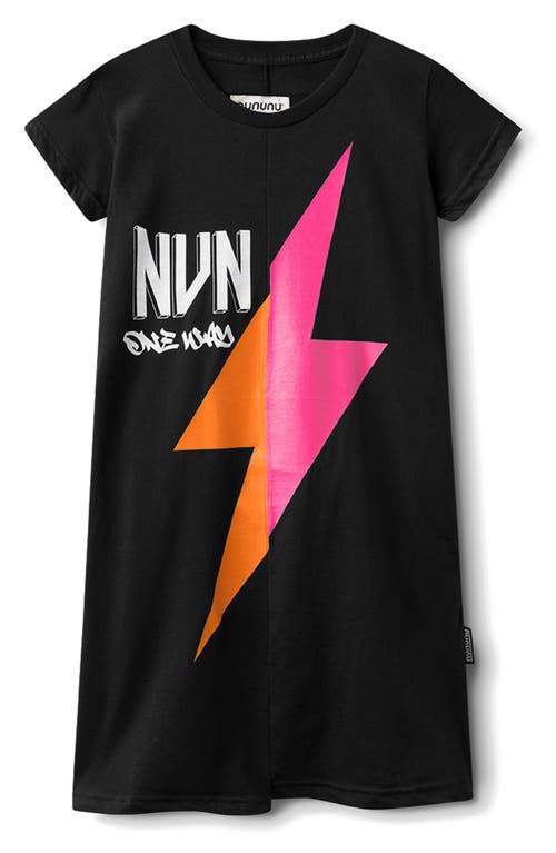 Nununu Kids' Unbalanced Rawk Dress Black at Nordstrom