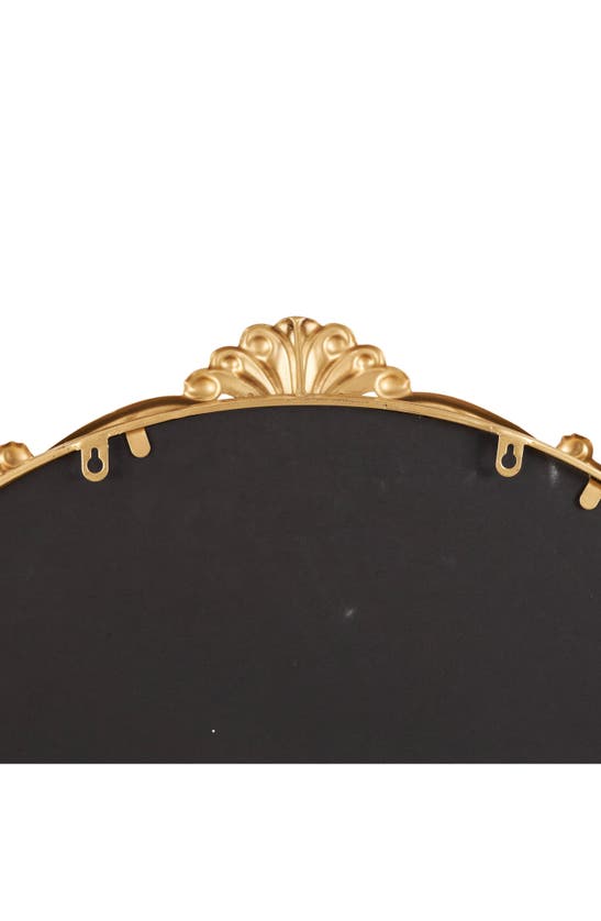 Shop Vivian Lune Home Ornate Circle Wall Mirror In Gold