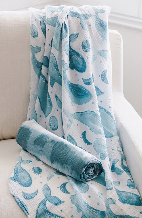 Crane Baby 2-pack Assorted Swaddle Blankets In Blue/white