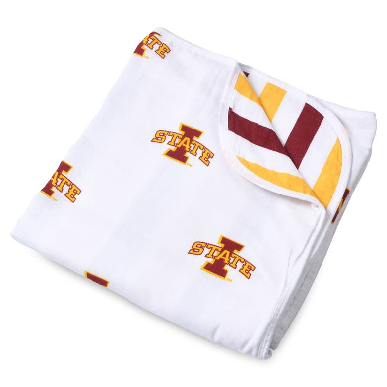 Shop Three Little Anchors Infant  Iowa State Cyclones 47" X 47" Muslin 4-layer Blanket In White
