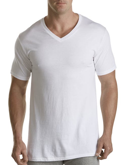 Shop Jockey 2-pk Classic V-neck T-shirts In White