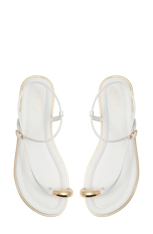 Aldo Jomali Ankle Strap Sandal In White