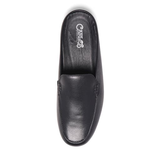 Shop Carlos Santana Planeo Slides In Black