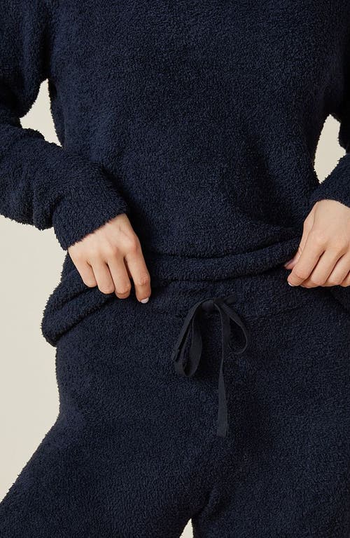 Shop Softies Solid Marshmallow V-neck Lounge Set In Black