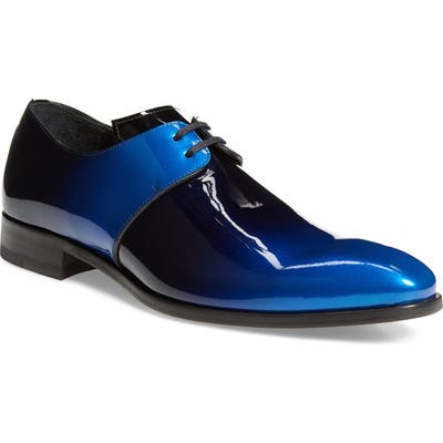 Mezlan Chopin Plain Toe Derby- Blue