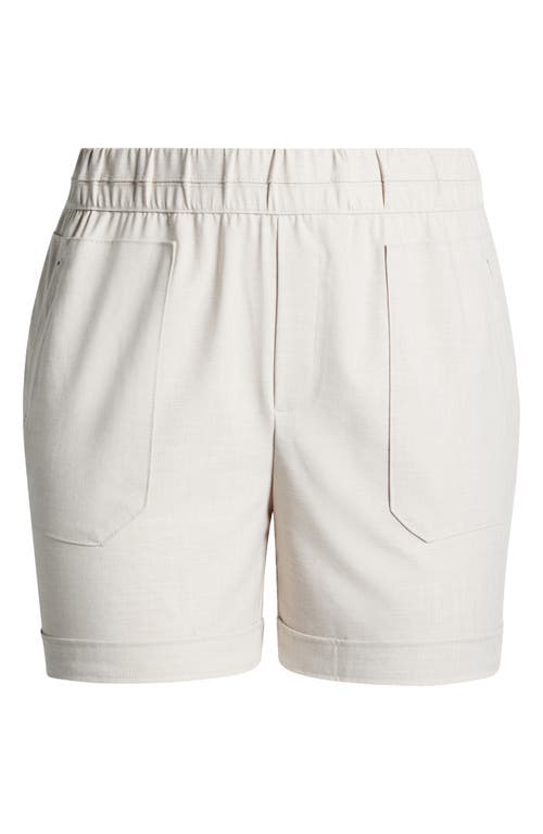 Shop Wit & Wisdom Skyrise Patch Pocket High Waist Shorts In Stone